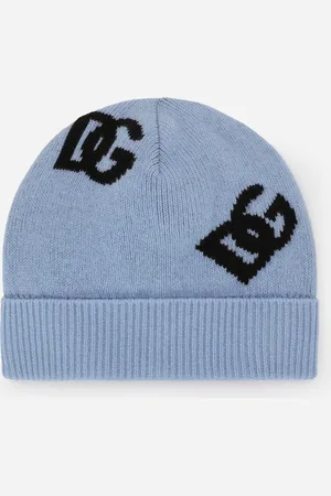 Dolce & Gabbana Gorro En Jacquard De Lana Con Logotipo Dg - Mujer Sombreros Y Guantes Onesize