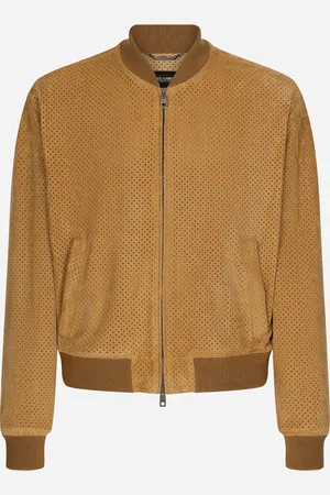 Dolce & Gabbana Cazadora De Ante Perforado - Hombre Abrigos Y Chaquetas 46