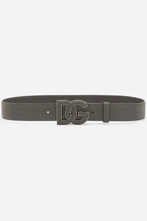 Dolce & Gabbana Cinturón En Piel De Becerro Con Estampado De Ciervo - Hombre Cinturones 90
