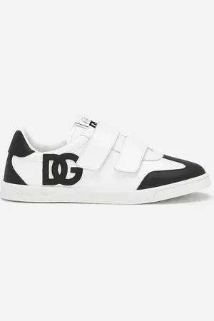Dolce & Gabbana Zapatilla Baja Dg Original En Piel De Becerro Con Logotipo Dg - Hombre Zapatos (24-38) Negro Piel 29