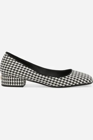 Dolce & Gabbana Zapato De Salón De Tejido Con Motivo De Pata De Gallo - Mujer Zapatos De Salón Y Destalonados Negro 37