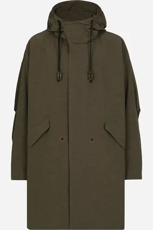 Dolce & Gabbana Parka Sin Forro Con Capucha De Tejido Técnico - Hombre Abrigos Y Chaquetas 46