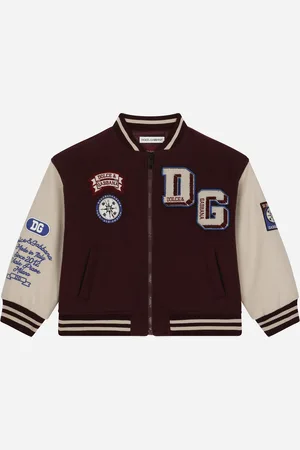 Dolce & Gabbana Bómber En Mezcla De Lana Con Parches - Hombre Abrigos Y Chaquetones 6 Years