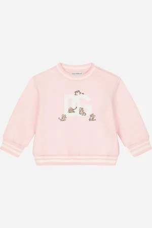 Dolce & Gabbana Sudadera De Cuello Redondo En Punto Con Logotipo Dg - Mujer Partes De Arriba 3/6 Months