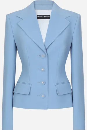 Dolce & Gabbana Chaqueta Dolce De Botonadura Sencilla En Crepé De Lana - Mujer Chaquetas 36