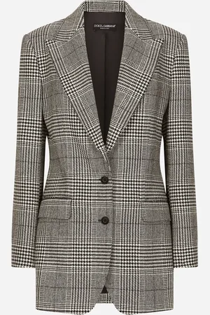 Dolce & Gabbana Chaqueta De Botonadura Sencilla Con Motivo Príncipe De Gales - Mujer Chaquetas 36