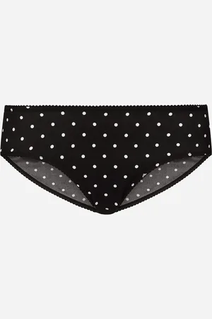 Dolce & Gabbana Braguita De Seda Con Estampado De Lunares - Mujer Lingerie 1