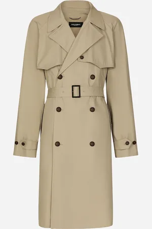 Dolce & Gabbana Gabardina De Botonadura Doble - Hombre Abrigos Y Chaquetas 48