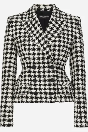 Dolce & Gabbana Chaqueta Dolce Con Macromotivo De Pata De Gallo - Mujer Chaquetas 42
