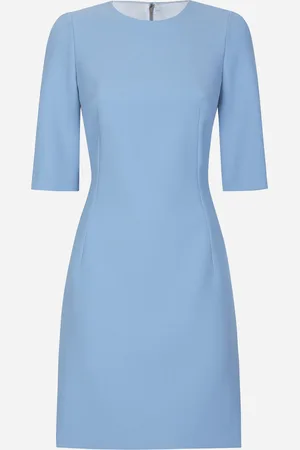 Dolce & Gabbana Vestido Midi De Corte Reloj De Arena En Crepé De Lana - Mujer Vestidos 36