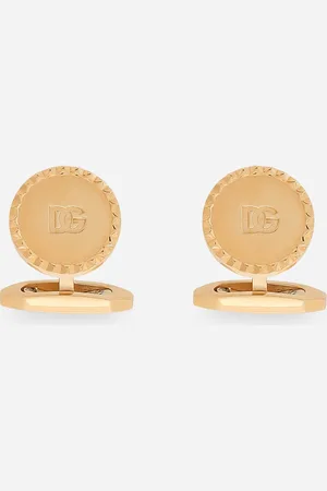 Dolce & Gabbana Gemelos Redondos Con Logotipo Dg - Hombre Bisutería Metal Onesize