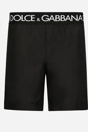 Dolce & Gabbana Bañador Bóxer Medio Con Cintura Elástica Con Logotipo - Hombre Moda Baño Tela 3