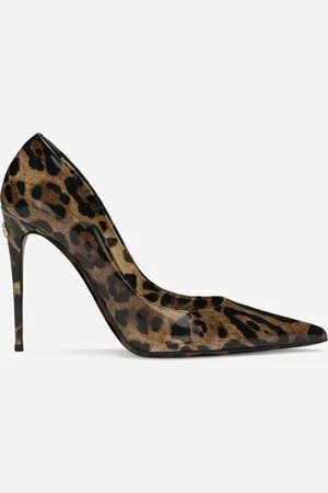 Dolce & Gabbana Zapato De Salón En Piel De Becerro Brillante Estampada - Mujer Zapatos De Salón Y Destalonados Estampado Animal Piel 36