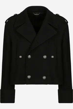 Dolce & Gabbana Abrigo Militar Corto De Lana - Hombre Abrigos Y Chaquetas 46