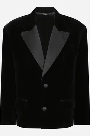 Dolce & Gabbana Chaqueta Oversize De Botonadura Sencilla De Terciopelo - Hombre Trajes Y Americanas 44