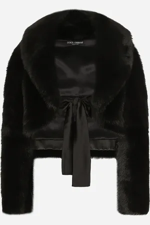 Dolce & Gabbana Chaqueta Corta En Piel De Cordero Con Cinturón - Mujer Abrigos Y Chaquetones 38