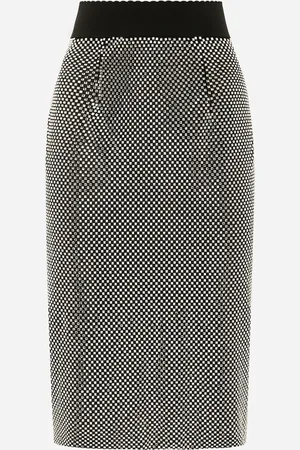 Dolce & Gabbana Falda Longuette En Malla De Cristales - Mujer Faldas 36