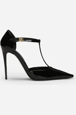 Dolce & Gabbana Zapato De Salón Con Diseño En Forma De T De Charol - Mujer Zapatos De Salón Y Destalonados Piel 38.5