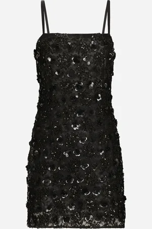 Dolce & Gabbana Vestido Corto Con Lentejuelas Bordadas - Mujer Vestidos 38