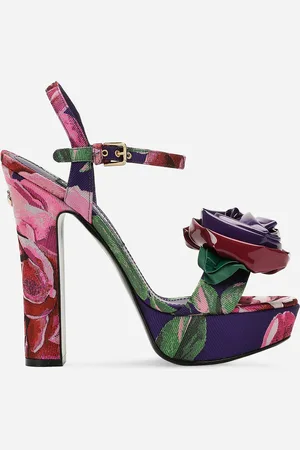 Dolce & Gabbana Sandalia De Plataforma En Jacquard - Mujer Sandalias Y Cuñas 38