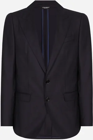 Dolce & Gabbana Chaqueta Taormina De Franela Con Botonadura Sencilla - Hombre Trajes Y Americanas 48