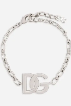 Dolce & Gabbana Pulsera De Cadena Con Logotipo Dg - Hombre Bisutería Metal Onesize