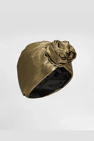 Dolce & Gabbana Turbante De Organdí Laminado - Mujer Sombreros Y Guantes Tela 56
