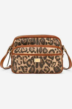 Dolce & Gabbana Leopard-print Crespo Handbag With Branded Plate - Mujer Bolsos Al Hombro Y Bandoleras Onesize