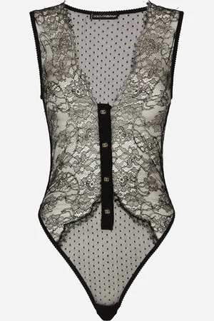 Dolce & Gabbana Bodi Escotado De Encaje - Mujer Lingerie 1