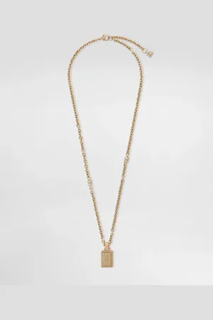 Dolce & Gabbana Collar Con Placa Con Logotipo - Hombre Bisutería Metal Onesize