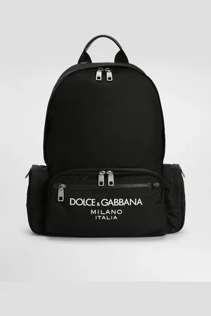 Dolce & Gabbana Mochila De Nailon Con Logotipo Engomado - Hombre Mochilas Y Riñoneras Nailon Onesize