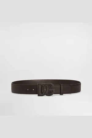Dolce & Gabbana Cinturón En Piel De Becerro Con Estampado De Ciervo - Hombre Cinturones 80