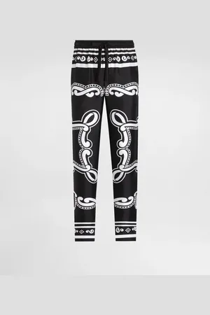 Dolce & Gabbana Pantalón Tipo Pijama De Seda - Hombre Pantalones Largos Y Cortos 48