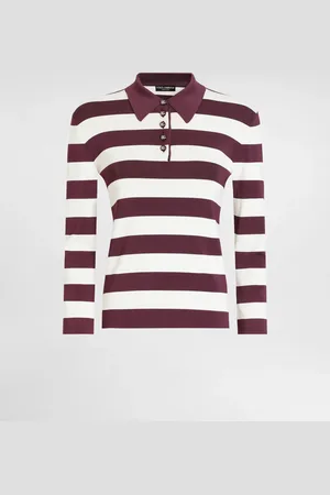 Dolce & Gabbana Polo De Viscosa A Rayas - Mujer Prendas De Punto 40
