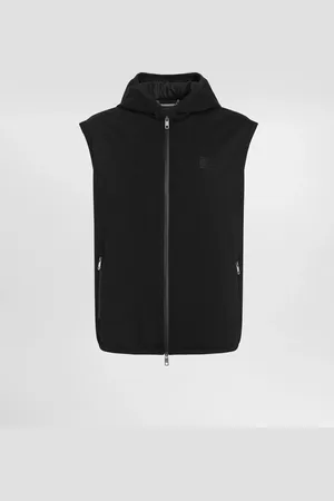 Dolce & Gabbana Chaleco De Tejido Técnico Con Capucha - Hombre Abrigos Y Chaquetas 44