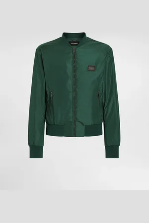 Dolce & Gabbana Blouson En Nylon Avec Plaquette À Logo - Hombre Abrigos Y Chaquetas Verde Tela 44
