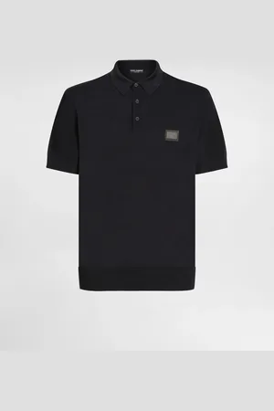 Dolce & Gabbana Pull Polo En Laine Avec Plaquette À Logo - Hombre Prendas De Punto Azul Lana 44