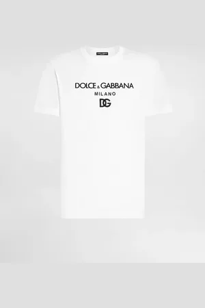 Dolce & Gabbana Camiseta De Algodón Con Dg Bordado - Hombre Camisetas Y Polos Algod�n 48