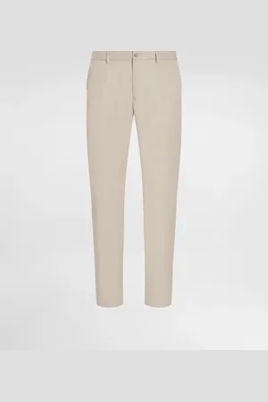 Dolce & Gabbana Pantalón De Algodón Elástico Con Placa Con Logotipo - Hombre Pantalones Largos Y Cortos Algod�n 44