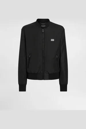 Dolce & Gabbana Cazadora De Nailon Con Placa Con Logotipo - Hombre Abrigos Y Chaquetas Tela 44