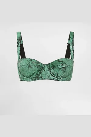 Dolce & Gabbana Sujetador Balconette Bordado De Microlentejuelas - Mujer Lingerie 1b