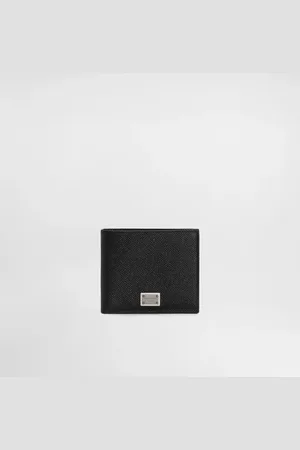 Dolce & Gabbana Cartera Plegable En Piel De Becerro Con Placa Con Logotipo - Hombre Carteras Y Marroquinería Piel Onesize