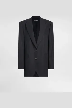 Dolce & Gabbana Chaqueta Amplia De Tela De Lana - Mujer Chaquetas 36