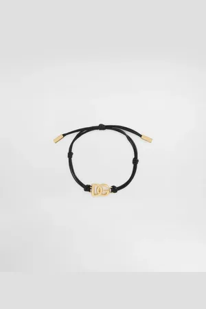 Dolce & Gabbana Pulsera De Cuerda Con Logotipo Dg Pequeño - Hombre Bisutería Metal Onesize