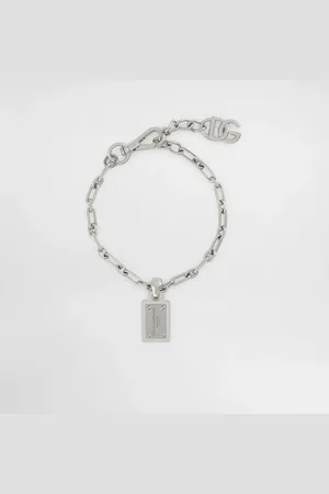 Dolce & Gabbana Pulsera Con Placa Con Logotipo - Hombre Bisutería Metal Onesize