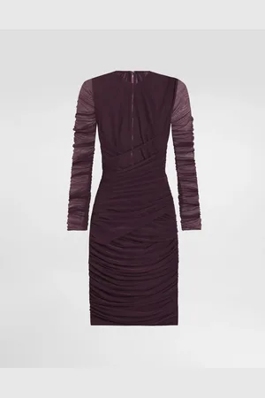 Dolce & Gabbana Vestido Corto De Tul Ligero Drapeado - Mujer Vestidos 38