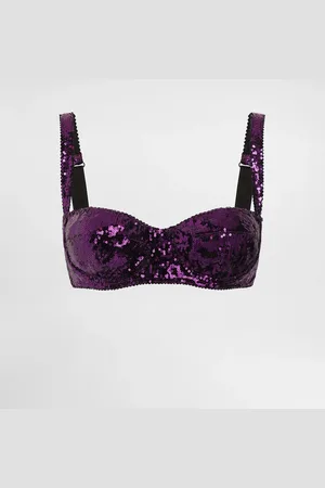 Dolce & Gabbana Sujetador Balconette Bordado De Microlentejuelas - Mujer Lingerie 1b