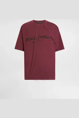 Dolce & Gabbana Camiseta De Algodón Con Logotipo - Hombre Camisetas Y Polos Xs