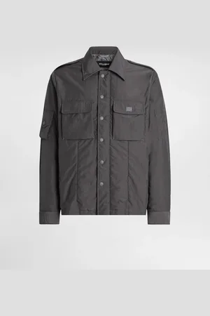 Dolce & Gabbana Cazadora De Tejido Técnico Con Placa - Hombre Abrigos Y Chaquetas 48