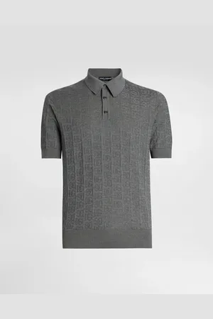 Dolce & Gabbana Polo De Seda Con Bordado Integral Del Logotipo Dg - Hombre Prendas De Punto 48